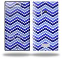 Zig Zag Blues - Decal Style Skin (fits Nokia Lumia 928)