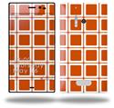 Squared Burnt Orange - Decal Style Skin (fits Nokia Lumia 928)