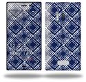 Wavey Navy Blue - Decal Style Skin (fits Nokia Lumia 928)