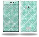 Wavey Seafoam Green - Decal Style Skin (fits Nokia Lumia 928)