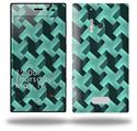 Retro Houndstooth Seafoam Green - Decal Style Skin (fits Nokia Lumia 928)