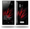 WraptorSkinz WZ on Black - Decal Style Skin (fits Nokia Lumia 928)