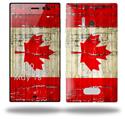 Painted Faded and Cracked Canadian Canada Flag - Decal Style Skin (fits Nokia Lumia 928)