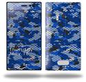 HEX Mesh Camo 01 Blue Bright - Decal Style Skin (fits Nokia Lumia 928)