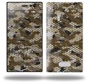 HEX Mesh Camo 01 Brown - Decal Style Skin (fits Nokia Lumia 928)