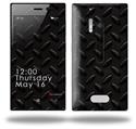 Diamond Plate Metal 02 Black - Decal Style Skin (fits Nokia Lumia 928)