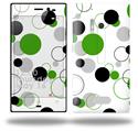 Lots of Dots Green on White - Decal Style Skin (fits Nokia Lumia 928)