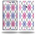 Argyle Pink and Blue - Decal Style Skin (fits Nokia Lumia 928)