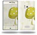 Mushrooms Yellow - Decal Style Skin (fits Nokia Lumia 928)