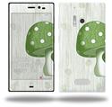 Mushrooms Green - Decal Style Skin (fits Nokia Lumia 928)