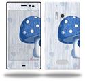 Mushrooms Blue - Decal Style Skin (fits Nokia Lumia 928)