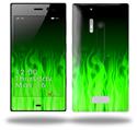 Fire Green - Decal Style Skin (fits Nokia Lumia 928)