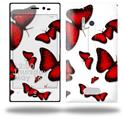 Butterflies Red - Decal Style Skin (fits Nokia Lumia 928)