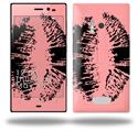 Big Kiss Black on Pink - Decal Style Skin (fits Nokia Lumia 928)