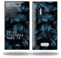 Skulls Confetti Blue - Decal Style Skin (fits Nokia Lumia 928)