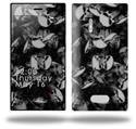 Skulls Confetti White - Decal Style Skin (fits Nokia Lumia 928)