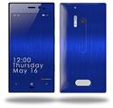 Simulated Brushed Metal Blue - Decal Style Skin (fits Nokia Lumia 928)