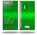 Simulated Brushed Metal Green - Decal Style Skin (fits Nokia Lumia 928)