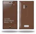 Solids Collection Chocolate Brown - Decal Style Skin (fits Nokia Lumia 928)