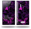 Twisted Garden Purple and Hot Pink - Decal Style Skin (fits Nokia Lumia 928)