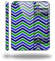 Zig Zag Blue Green - Decal Style Vinyl Skin (compatible with Apple Original iPhone 5, NOT the iPhone 5C or 5S)
