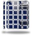 Squared Navy Blue - Decal Style Vinyl Skin (compatible with Apple Original iPhone 5, NOT the iPhone 5C or 5S)