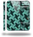 Retro Houndstooth Seafoam Green - Decal Style Vinyl Skin (compatible with Apple Original iPhone 5, NOT the iPhone 5C or 5S)