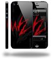 WraptorSkinz WZ on Black - Decal Style Vinyl Skin (compatible with Apple Original iPhone 5, NOT the iPhone 5C or 5S)