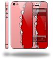 Ripped Colors Pink Red - Decal Style Vinyl Skin (compatible with Apple Original iPhone 5, NOT the iPhone 5C or 5S)