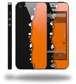 Ripped Colors Black Orange - Decal Style Vinyl Skin (compatible with Apple Original iPhone 5, NOT the iPhone 5C or 5S)