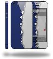Ripped Colors Blue Gray - Decal Style Vinyl Skin (compatible with Apple Original iPhone 5, NOT the iPhone 5C or 5S)
