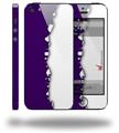 Ripped Colors Purple White - Decal Style Vinyl Skin (compatible with Apple Original iPhone 5, NOT the iPhone 5C or 5S)
