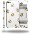 Anchors Away White - Decal Style Vinyl Skin (compatible with Apple Original iPhone 5, NOT the iPhone 5C or 5S)