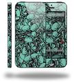 Scattered Skulls Seafoam Green - Decal Style Vinyl Skin (compatible with Apple Original iPhone 5, NOT the iPhone 5C or 5S)