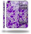 Scattered Skulls Purple - Decal Style Vinyl Skin (compatible with Apple Original iPhone 5, NOT the iPhone 5C or 5S)