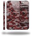 HEX Mesh Camo 01 Red - Decal Style Vinyl Skin (compatible with Apple Original iPhone 5, NOT the iPhone 5C or 5S)
