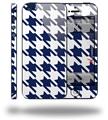 Houndstooth Navy Blue - Decal Style Vinyl Skin (compatible with Apple Original iPhone 5, NOT the iPhone 5C or 5S)