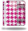 Houndstooth Hot Pink - Decal Style Vinyl Skin (compatible with Apple Original iPhone 5, NOT the iPhone 5C or 5S)