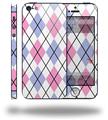 Argyle Pink and Blue - Decal Style Vinyl Skin (compatible with Apple Original iPhone 5, NOT the iPhone 5C or 5S)