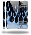Metal Flames Blue - Decal Style Vinyl Skin (compatible with Apple Original iPhone 5, NOT the iPhone 5C or 5S)