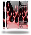 Metal Flames Red - Decal Style Vinyl Skin (compatible with Apple Original iPhone 5, NOT the iPhone 5C or 5S)
