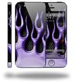 Metal Flames Purple - Decal Style Vinyl Skin (compatible with Apple Original iPhone 5, NOT the iPhone 5C or 5S)