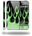 Metal Flames Green - Decal Style Vinyl Skin (compatible with Apple Original iPhone 5, NOT the iPhone 5C or 5S)