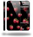 Strawberries on Black - Decal Style Vinyl Skin (compatible with Apple Original iPhone 5, NOT the iPhone 5C or 5S)