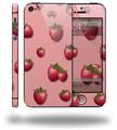 Strawberries on Pink - Decal Style Vinyl Skin (compatible with Apple Original iPhone 5, NOT the iPhone 5C or 5S)