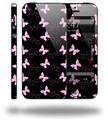Pastel Butterflies Pink on Black - Decal Style Vinyl Skin (compatible with Apple Original iPhone 5, NOT the iPhone 5C or 5S)
