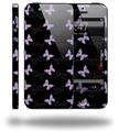 Pastel Butterflies Purple on Black - Decal Style Vinyl Skin (compatible with Apple Original iPhone 5, NOT the iPhone 5C or 5S)