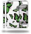 Butterflies Green - Decal Style Vinyl Skin (compatible with Apple Original iPhone 5, NOT the iPhone 5C or 5S)