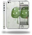 Mushrooms Green - Decal Style Vinyl Skin (compatible with Apple Original iPhone 5, NOT the iPhone 5C or 5S)