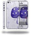 Mushrooms Purple - Decal Style Vinyl Skin (compatible with Apple Original iPhone 5, NOT the iPhone 5C or 5S)